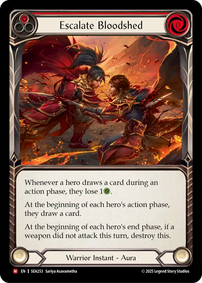 Escalate Bloodshed Rainbow Foil