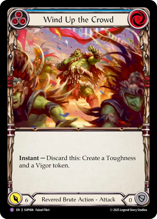Wind Up the Crowd Rainbow Foil