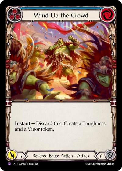 Wind Up the Crowd Rainbow Foil