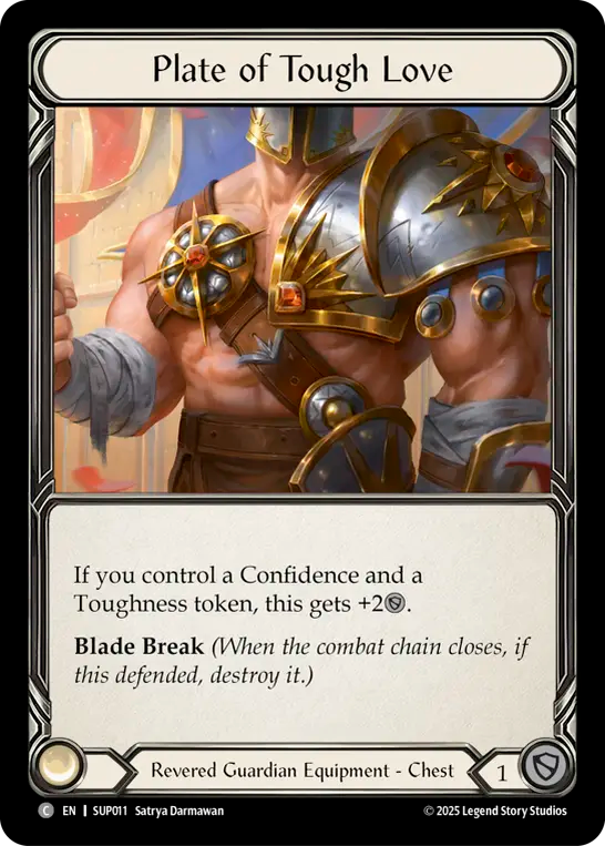 Plate of Tough Love Cold Foil