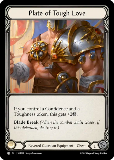 Plate of Tough Love Cold Foil