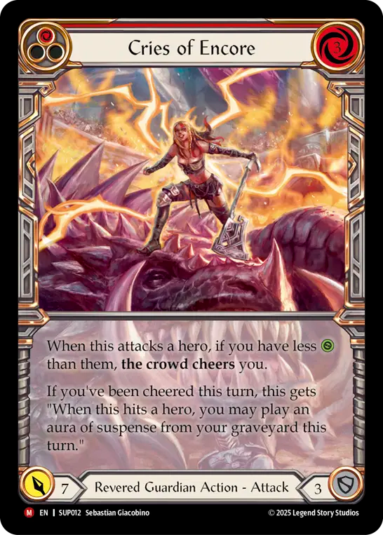 Cries of Encore Cold Foil