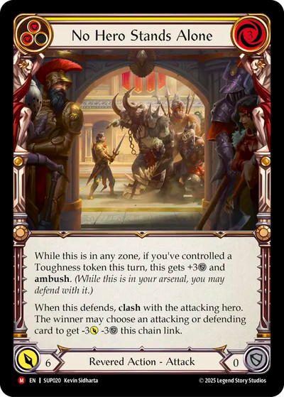 No Hero Stands Alone Rainbow Foil