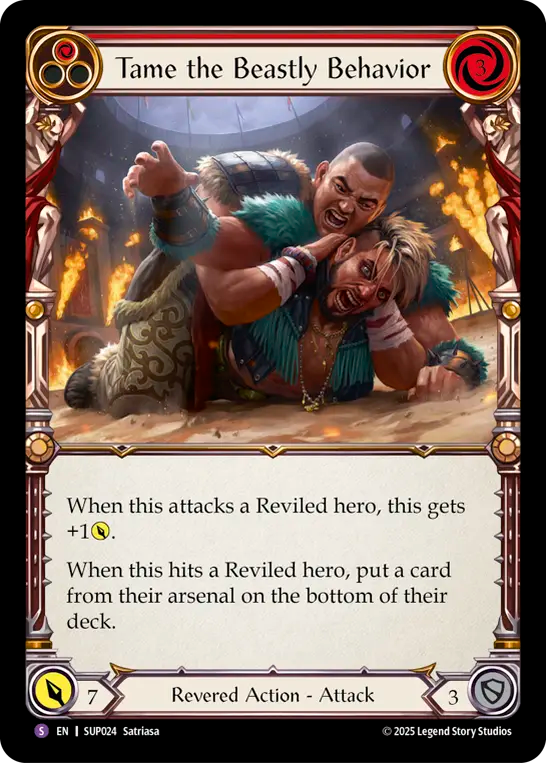 Tame the Beastly Behavior Rainbow Foil