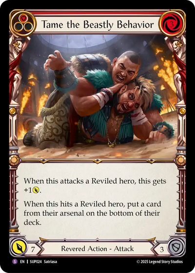 Tame the Beastly Behavior Rainbow Foil