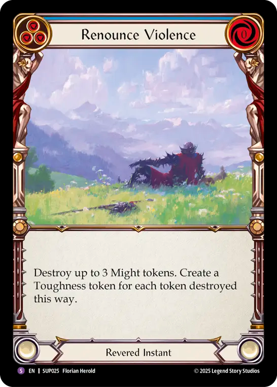 Renounce Violence Rainbow Foil