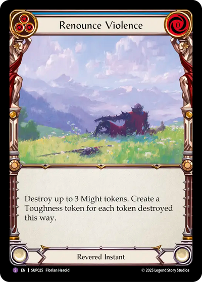 Renounce Violence Rainbow Foil