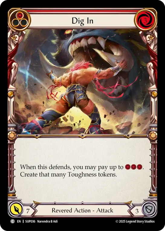 3x Dig In (Red)
