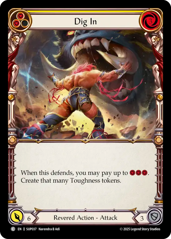 Dig In (Yellow) Rainbow Foil