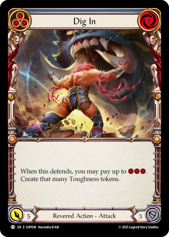 Dig In (Blue) Rainbow Foil