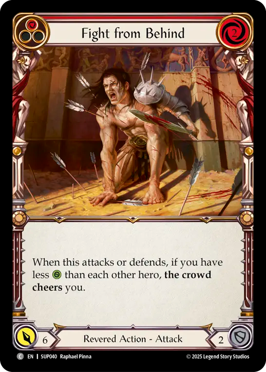 Fight from Behind (Red) Rainbow Foil