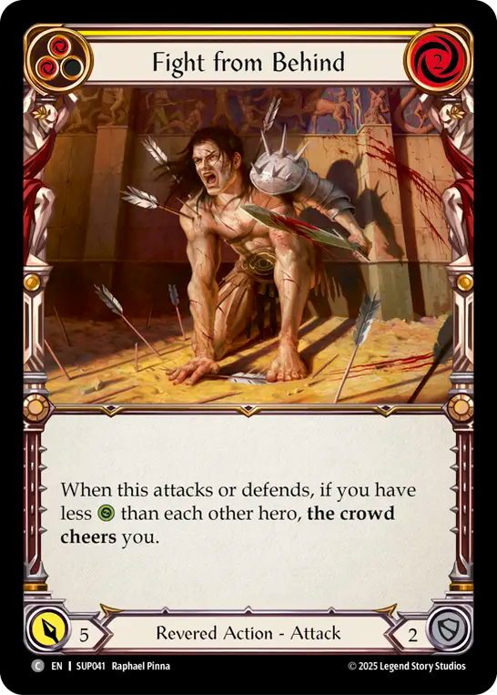 Fight from Behind (Yellow) Rainbow Foil