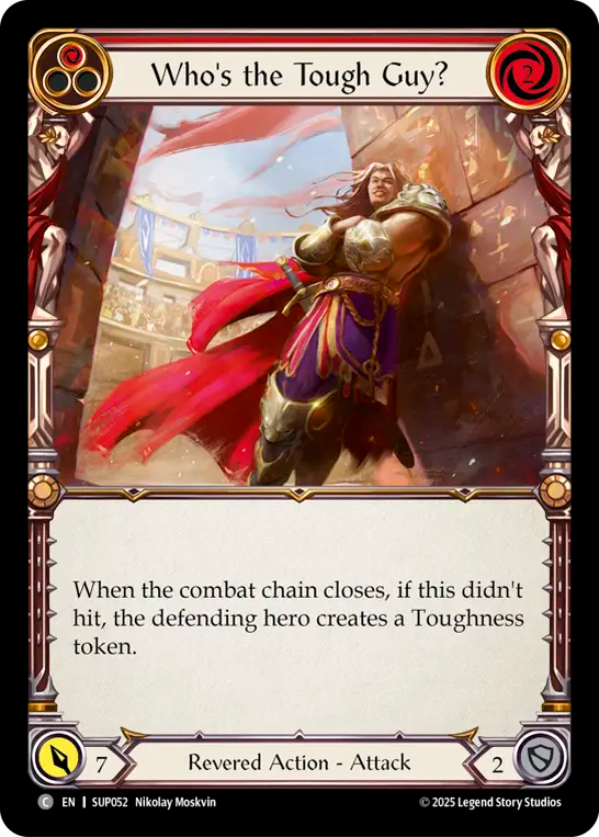 Who's the Tough Guy? (Red) Rainbow Foil