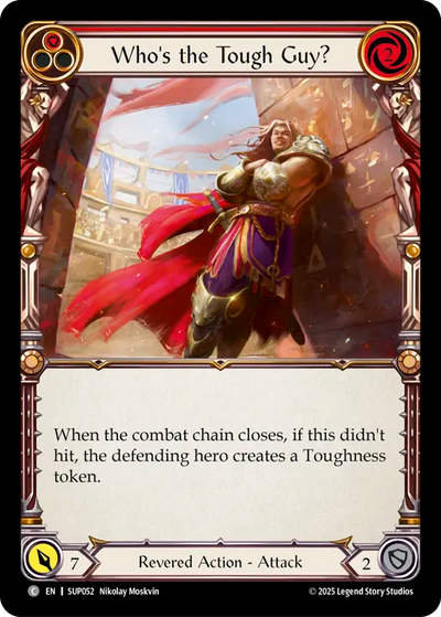 Who's the Tough Guy? (Red) Rainbow Foil