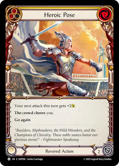 3x Heroic Pose (Yellow)