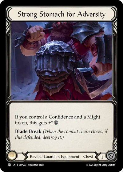 Strong Stomach for Adversity Cold Foil