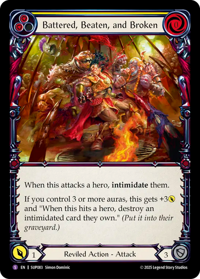 Battered, Beaten, and Broken Rainbow Foil