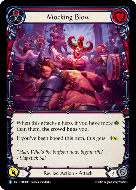 Mocking Blow (Red) Rainbow Foil