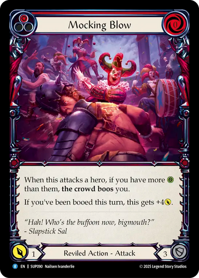 Mocking Blow (Red) Rainbow Foil