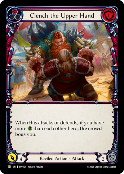 3x Clench the Upper Hand (Red)