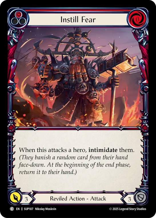 Instill Fear (Red) Rainbow Foil
