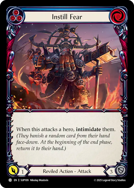 Instill Fear (Blue) Rainbow Foil