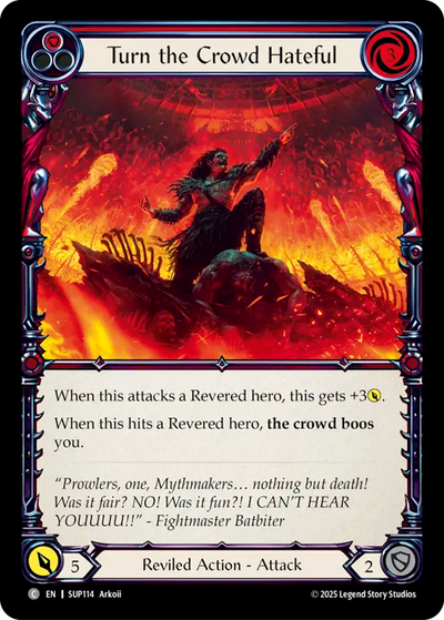 3x Turn the Crowd Hateful (Red)