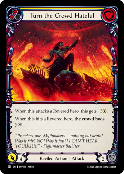 Turn the Crowd Hateful (Yellow) Rainbow Foil