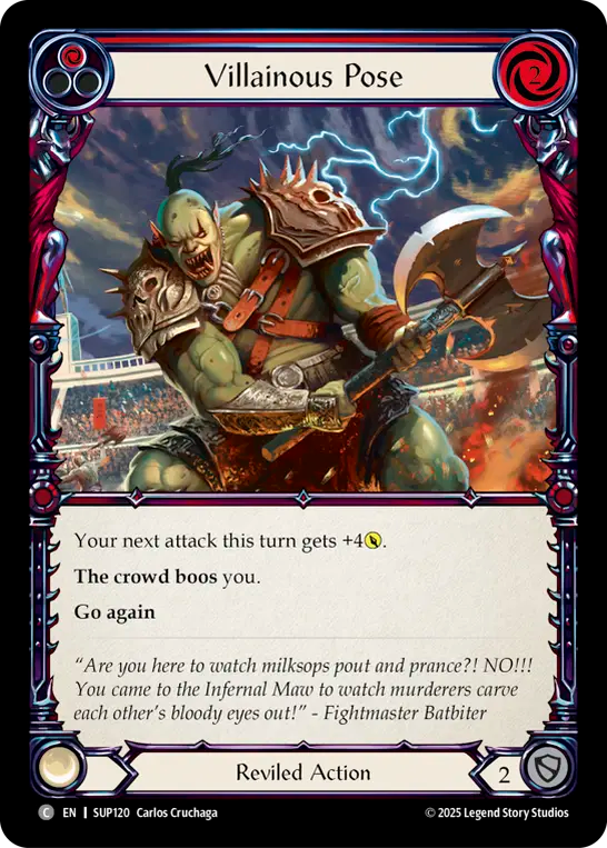3x Villainous Pose (Red)