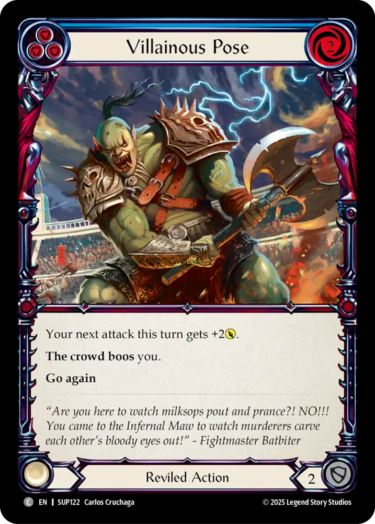 3x Villainous Pose (Blue)