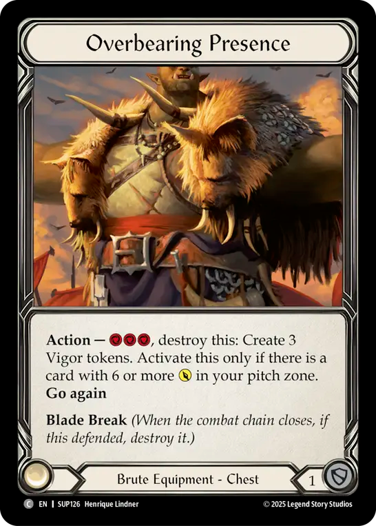 Overbearing Presence Cold Foil