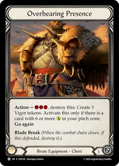 Overbearing Presence Cold Foil