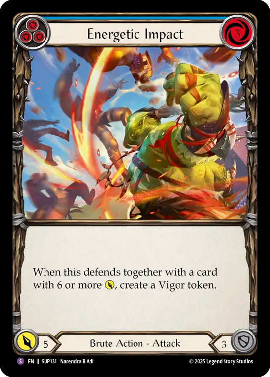 Energetic Impact Rainbow Foil
