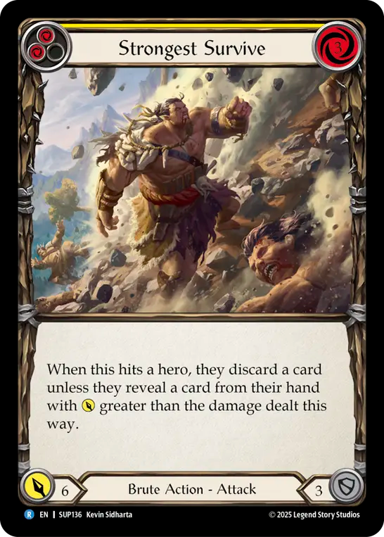 3x Strongest Survive (Yellow)