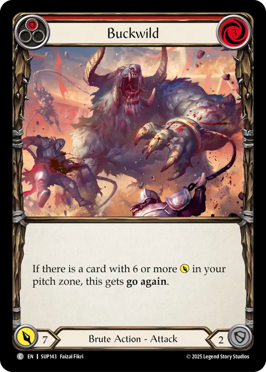 Buckwild (Red) Rainbow Foil