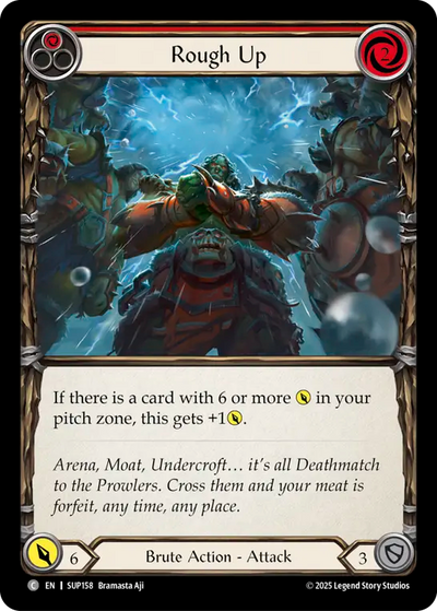 Rough Up (Red) Rainbow Foil