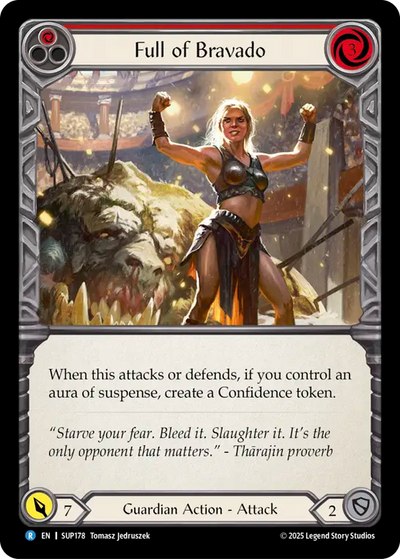 Full of Bravado (Red) Rainbow Foil