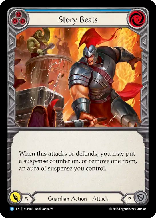 Story Beats (Blue) Rainbow Foil