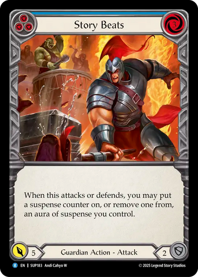 Story Beats (Blue) Rainbow Foil