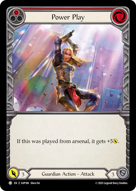 Power Play (Red) Rainbow Foil