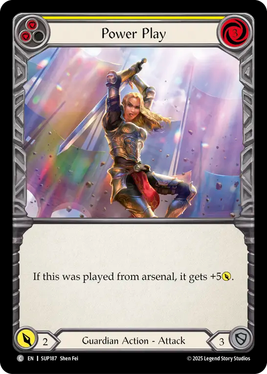 Power Play (Yellow) Rainbow Foil