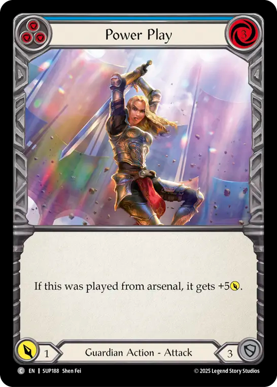Power Play (Blue) Rainbow Foil