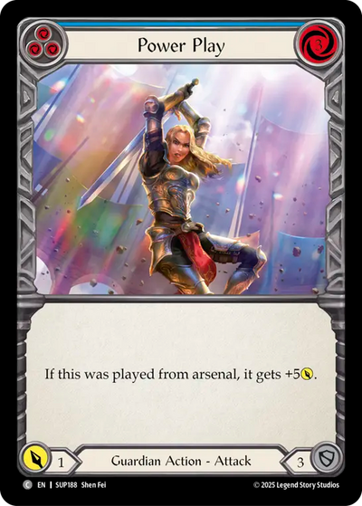 Power Play (Blue) Rainbow Foil