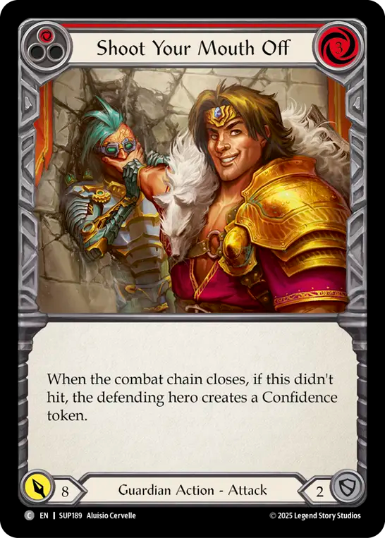 Shoot Your Mouth Off (Red) Rainbow Foil
