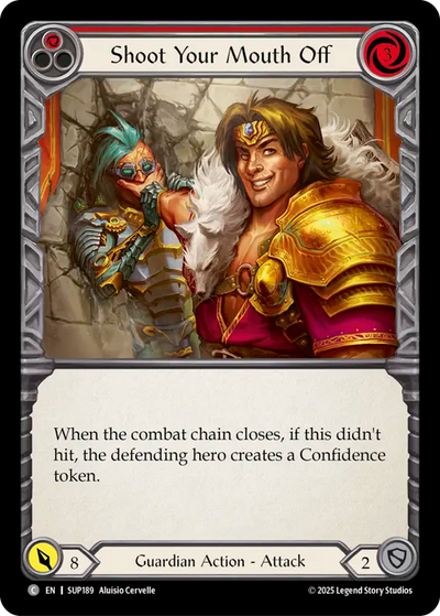 Shoot Your Mouth Off (Red) Rainbow Foil