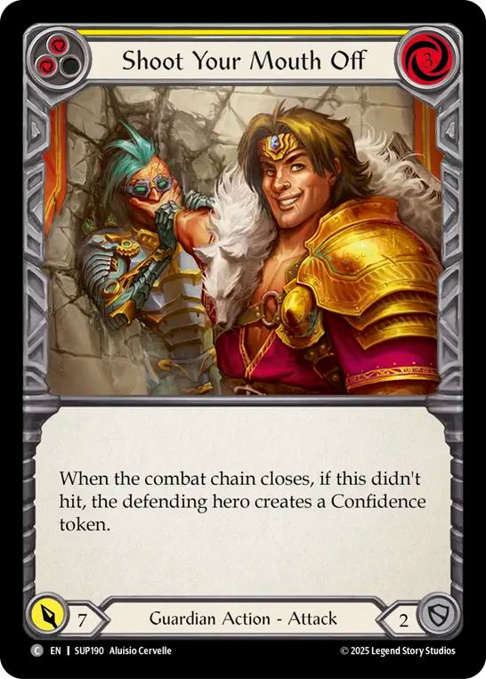 Shoot Your Mouth Off (Yellow) Rainbow Foil