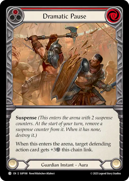 Dramatic Pause (Red) Rainbow Foil