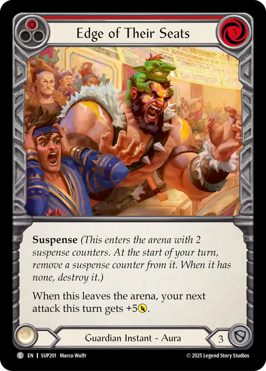 Edge of Their Seats (Red) Rainbow Foil