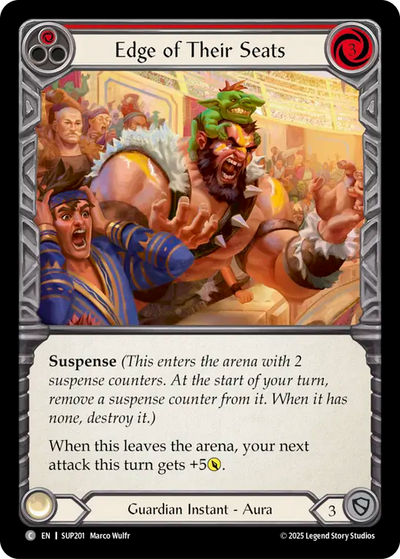 Edge of Their Seats (Red) Rainbow Foil