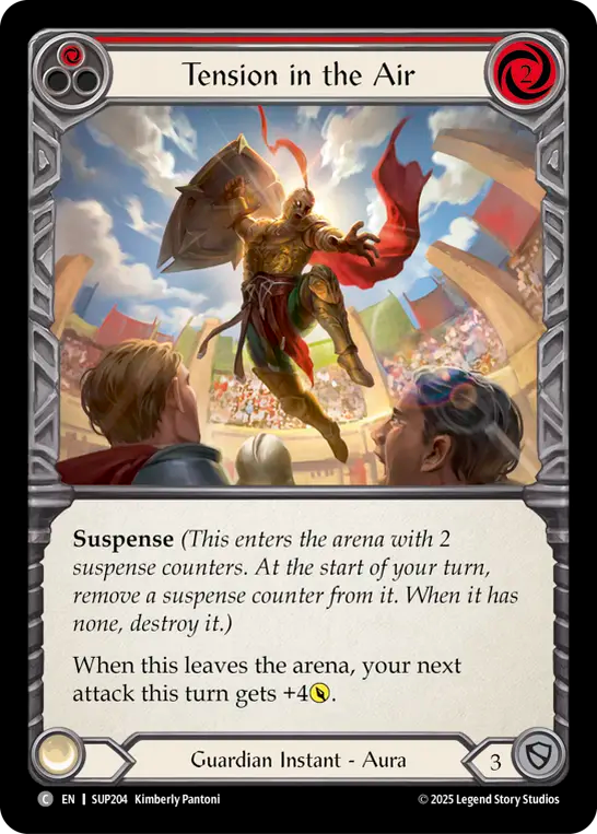 Tension in the Air (Red) Rainbow Foil